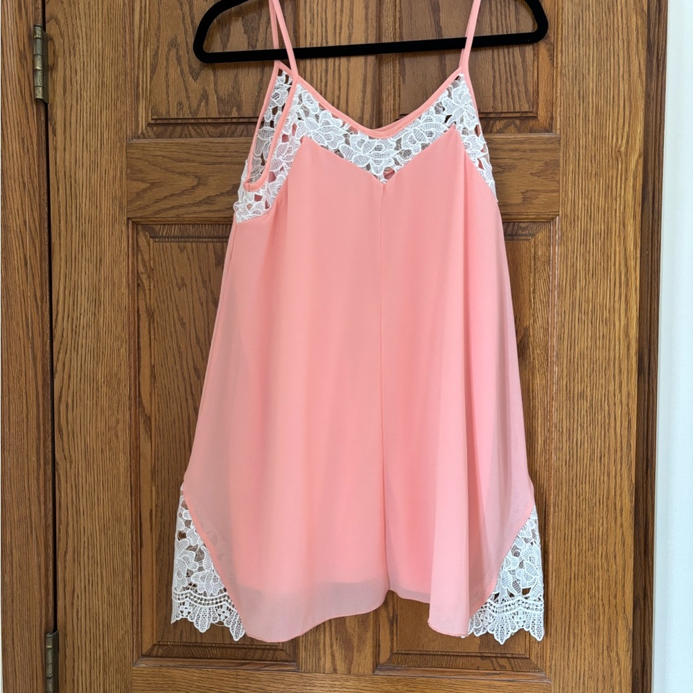 Style Rack Coral Lace Cami